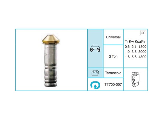 UNIVERSAL - Denge Valfi ve Termostat TT700-007