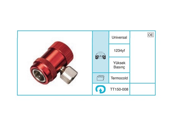 UNIVERSAL 1234yf Servis Ekipmanları ve Aksesuarlar TT150-008