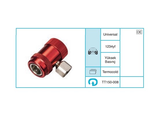 UNIVERSAL 1234yf Set Ekipmanları ve Aksesuarlar TT150-008