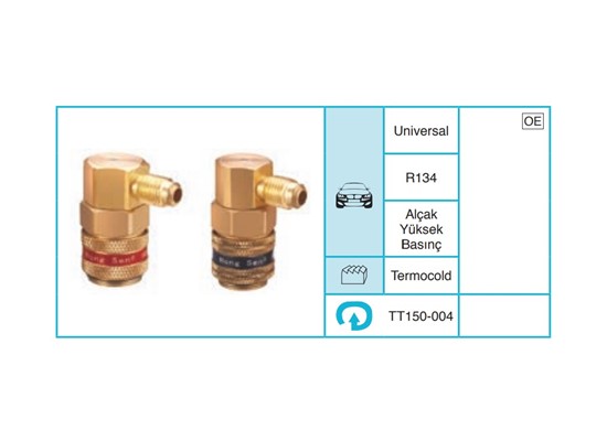 UNIVERSAL R134 Servis Ekipmanları ve Aksesuarlar TT150-009