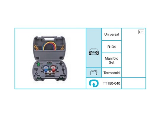 UNIVERSAL R134 Servis Ekipmanları ve Aksesuarlar TT150-040