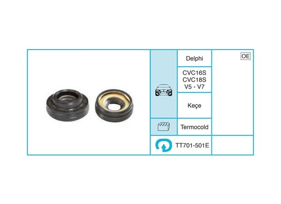 TERMOCOLD CVC16S CVC18S V5 - V7 Keçe Keçe TT701-501E