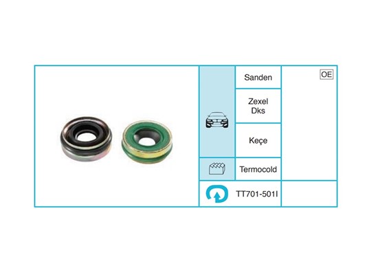 TERMOCOLD Sanden Zexel Dks Keçe Keçe TT701-501I