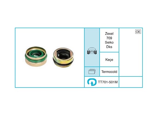 TERMOCOLD Zexel 709 Seiko Dks Keçe Keçe TT701-501M