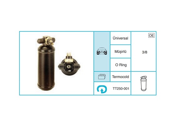 UNIVERSAL - Kurutucu Filtre TT250-001