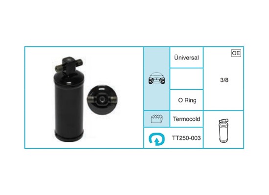 UNIVERSAL 250-003 Kurutucu Filtre TT250-003
