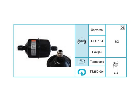 UNIVERSAL 250-004 Kurutucu Filtre TT250-004
