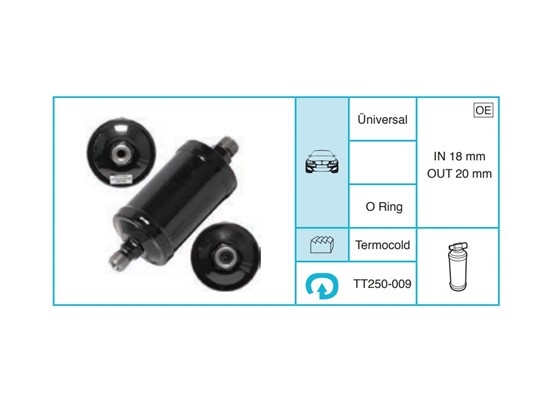 UNIVERSAL 250-009 Kurutucu Filtre TT250-009