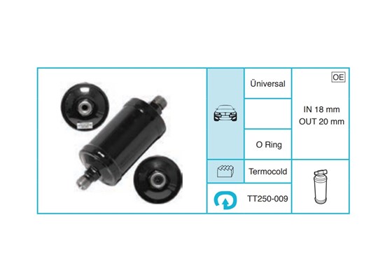 UNIVERSAL - Kurutucu Filtre TT250-009