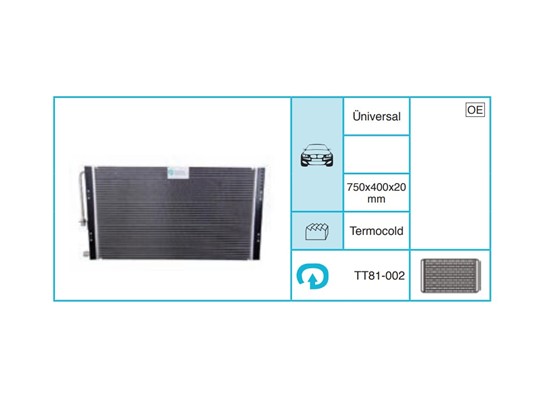 UNIVERSAL 81-002 Kondanser TT81-002