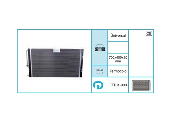 UNIVERSAL 81-003 Kondanser TT81-003