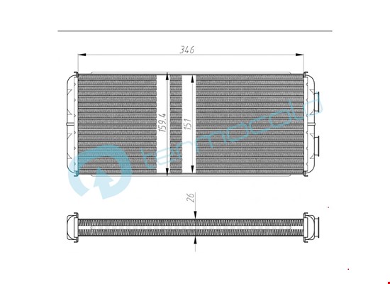 MERCEDES BENZ TRUCKS Actros Axor Atego Kalorifer Petek TT0008303420 - 2
