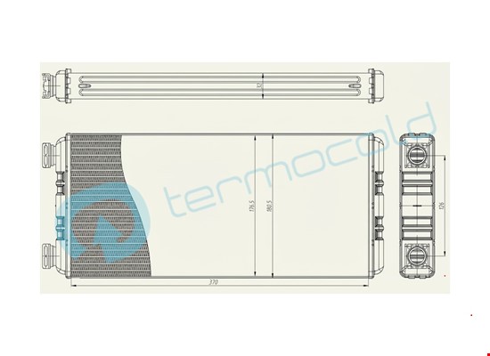 MERCEDES BENZ TRUCKS Actros Kalorifer Petek TTA0008300720 - 2