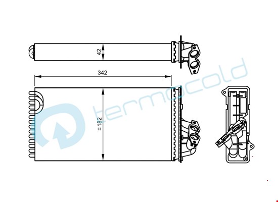 MERCEDES VITO Kalorifer Petek TTA0038350001 - 2