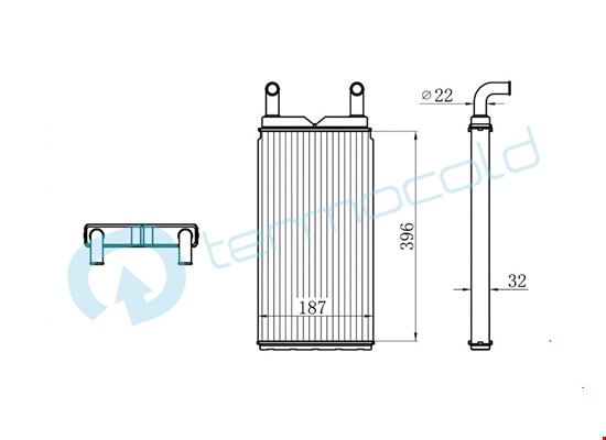 MERCEDES OTOBÜS O345 CONECTO Kalorifer Petek TTA0048305961 - 2
