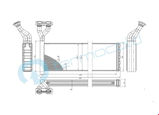SCANİA 4 SERİSİ 1995+ Kalorifer Petek TT1421760