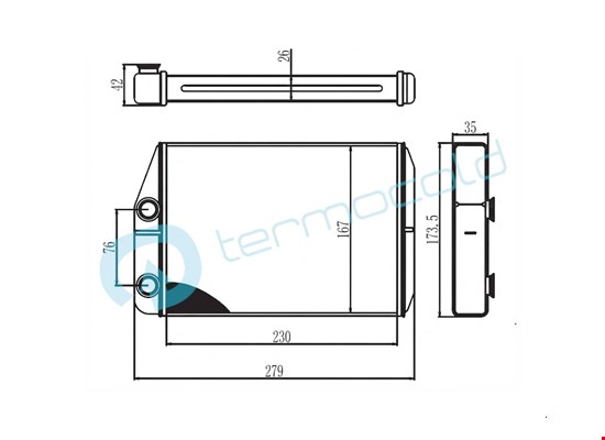 CİTROEN JUMPER 2006+ Kalorifer Petek TT77364073. - 2