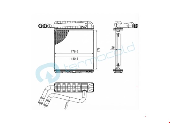 ISUZU D-MAX 2006+ Kalorifer Petek TT8973333290 - 2