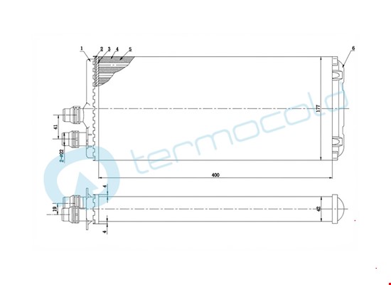 IVECO STRALIS Kalorifer Petek TT42553964 - 2