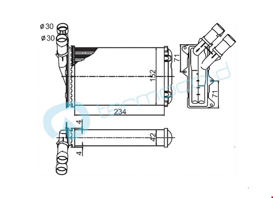 CİTROEN BERLINGO XSARA Kalorifer Petek TT644878 - 2