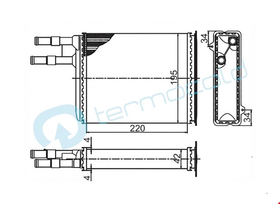 CİTROEN JUMPER Kalorifer Petek TT644893 - 2